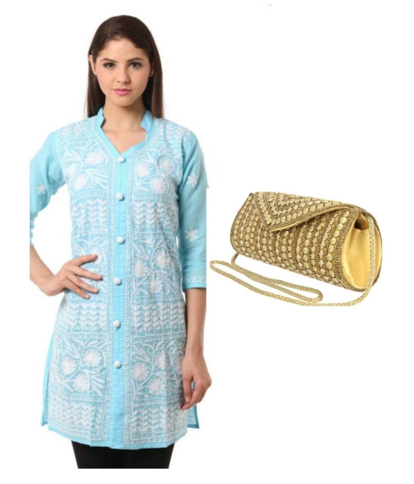 chikankari kurti combo
