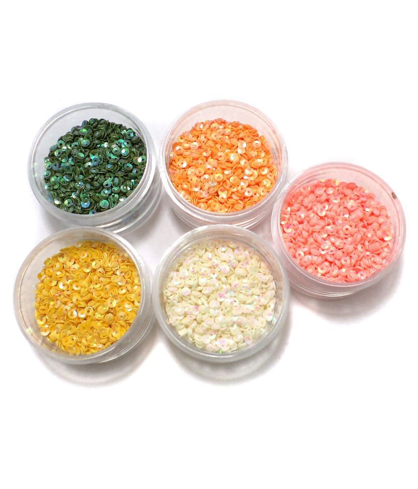 Beadsnfashion Sequins DIY kit for Jewellery Making, Beading, Arts and