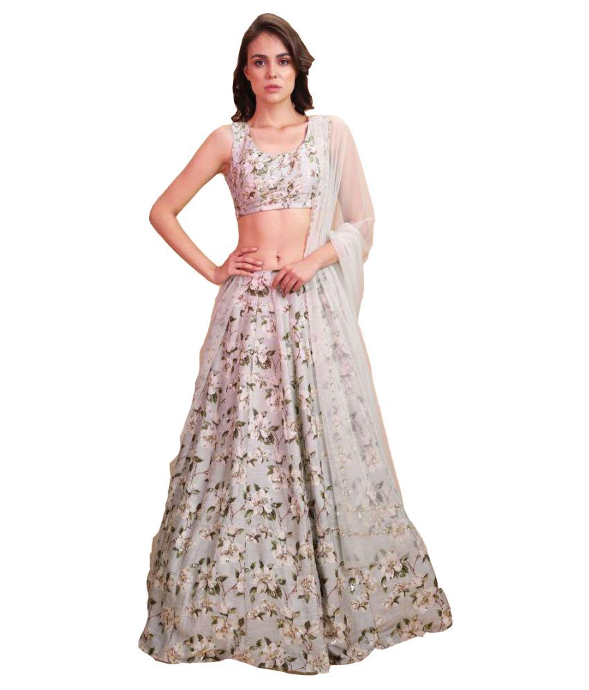 white chaniya choli
