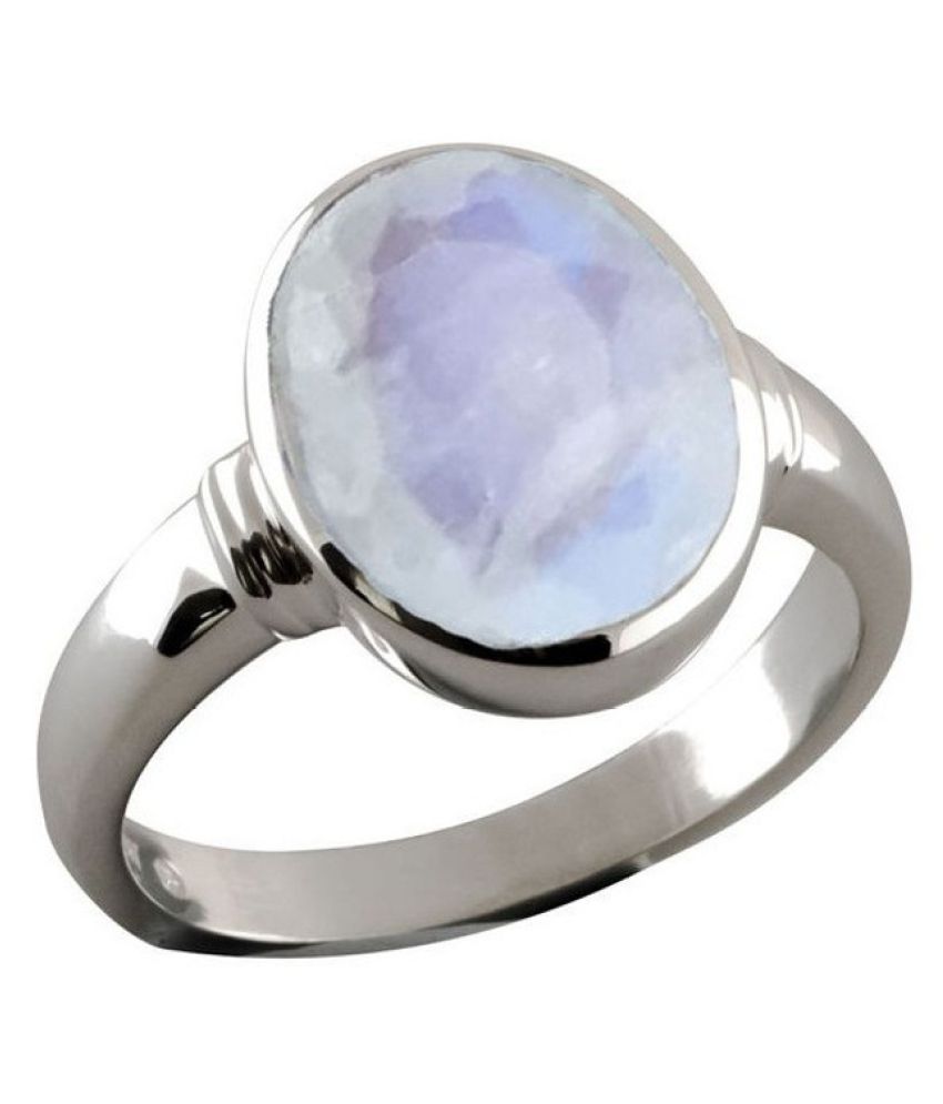 Kundli Gems-Moonstone Ring 4.75 Crt.Natural Certified Moonstone ...