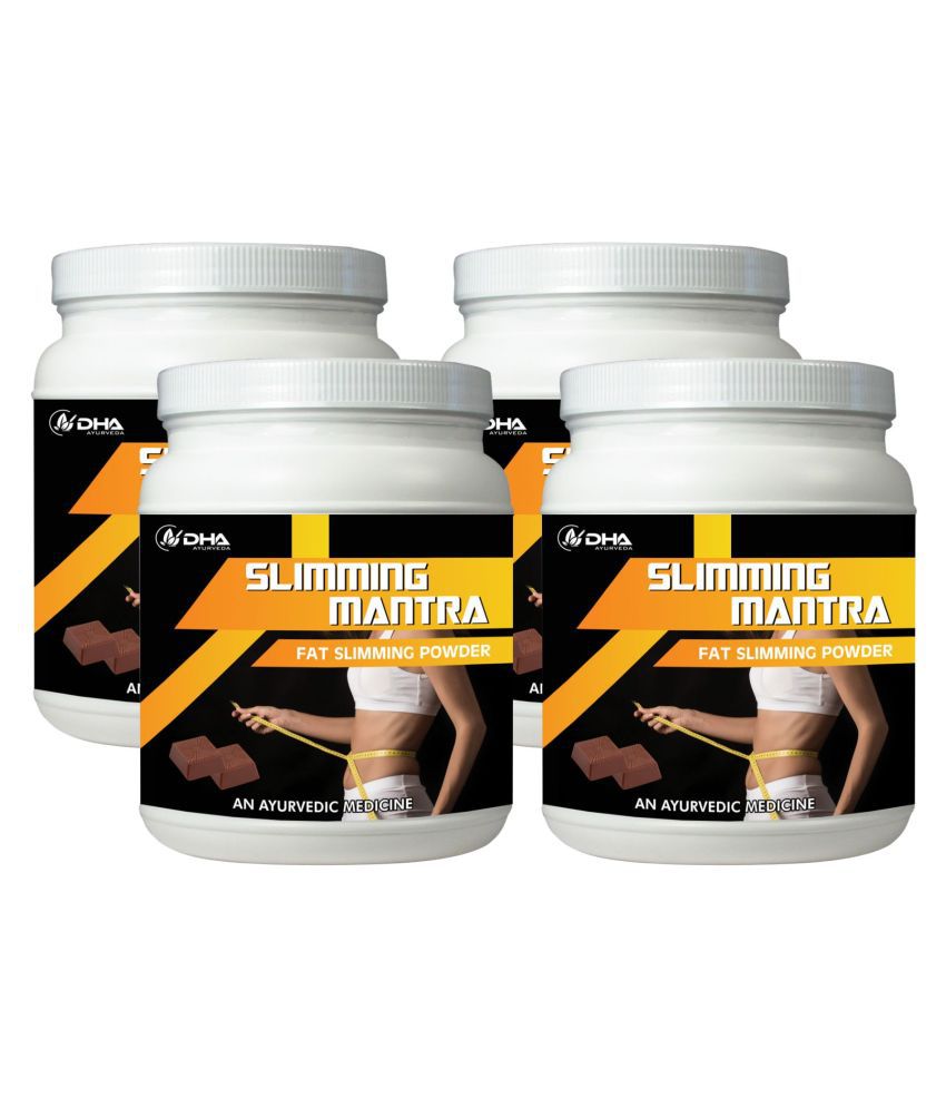 DHA Ayurveda Slimming Mantra- Herbal Fat Burner Choco Powder 400 gm Pack Of 4