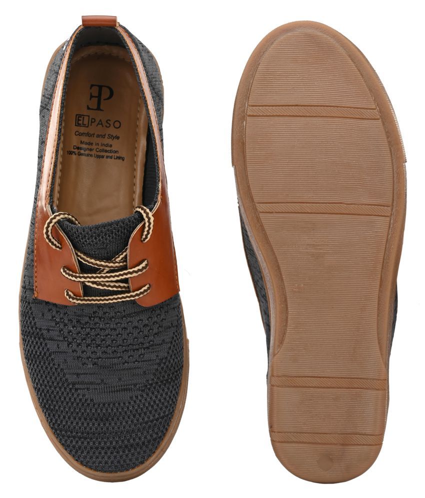 El Paso Sneakers Gray Casual Shoes Buy El Paso Sneakers Gray Casual