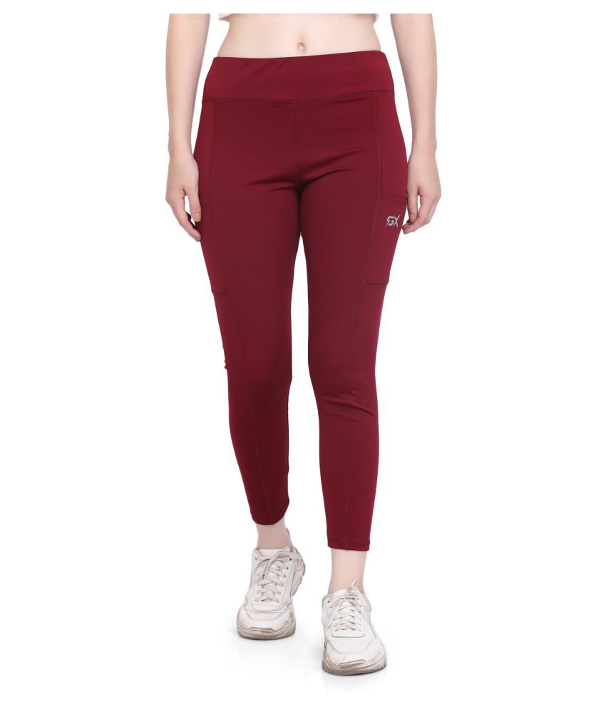 nike maroon tights