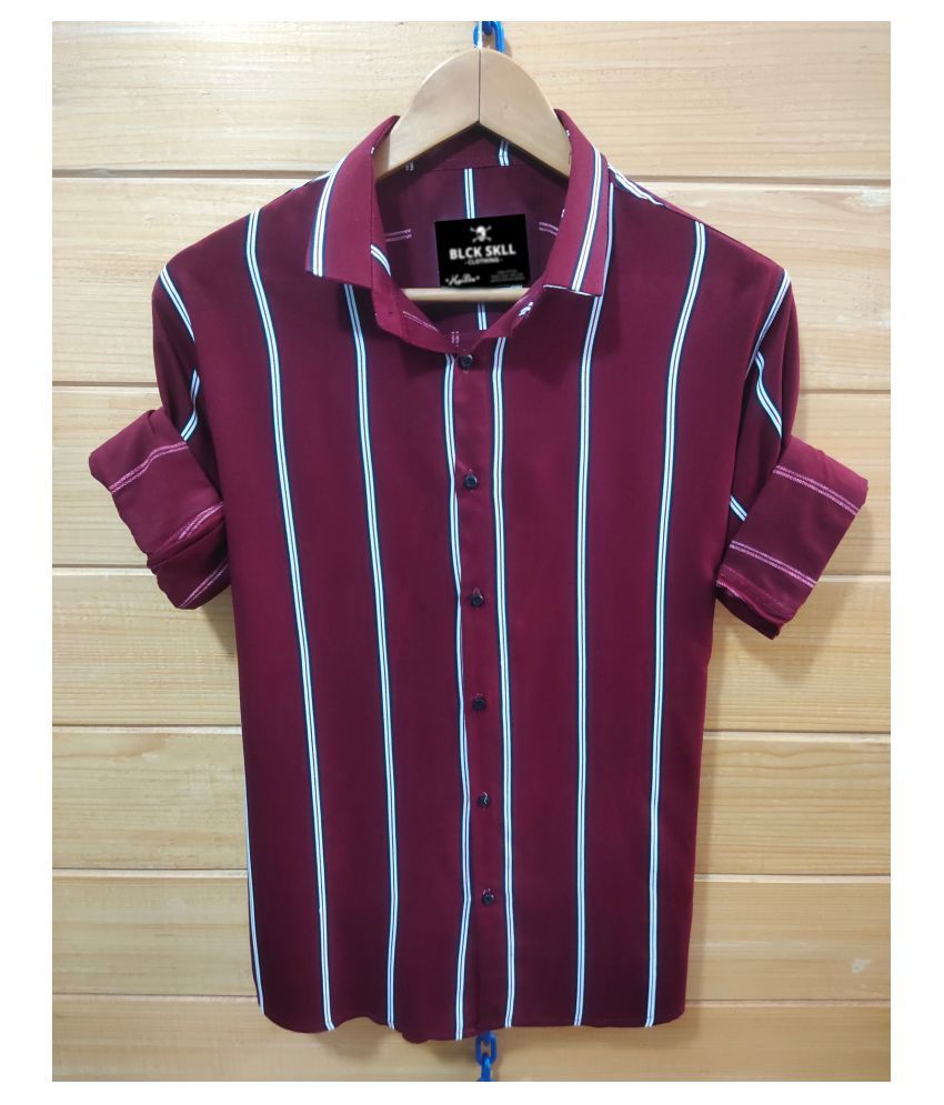 light maroon shirt combination