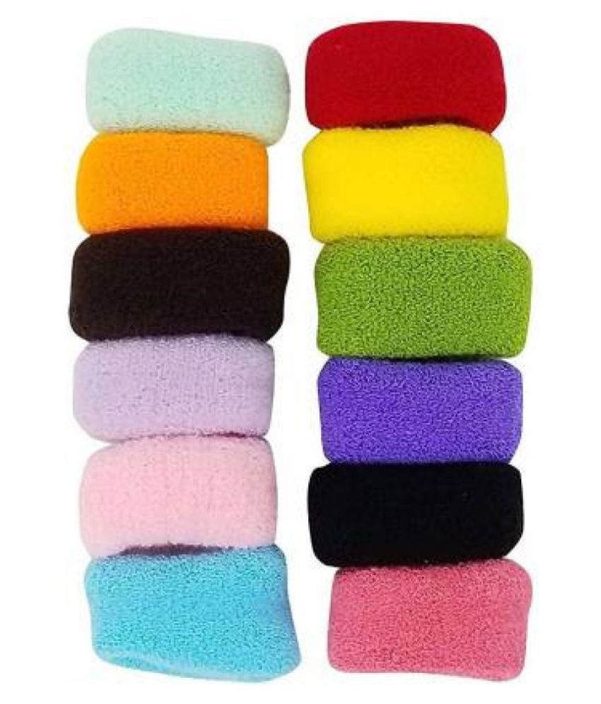 Style on Multicolour Cotton Wool Soft Bun Rubber Bands for Women/girls Hair  Band (Multicolor): Buy Online at Low Price in India - Snapdeal