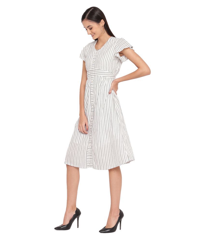 Trendy Divva Cotton White Shift Dress - Buy Trendy Divva Cotton White ...