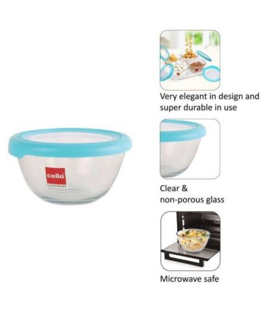 Cello GLASSWARE SNACK SET WITH TRAY Tray, Bowl Serving Set (Pack of 5) Buy Online at Best Price