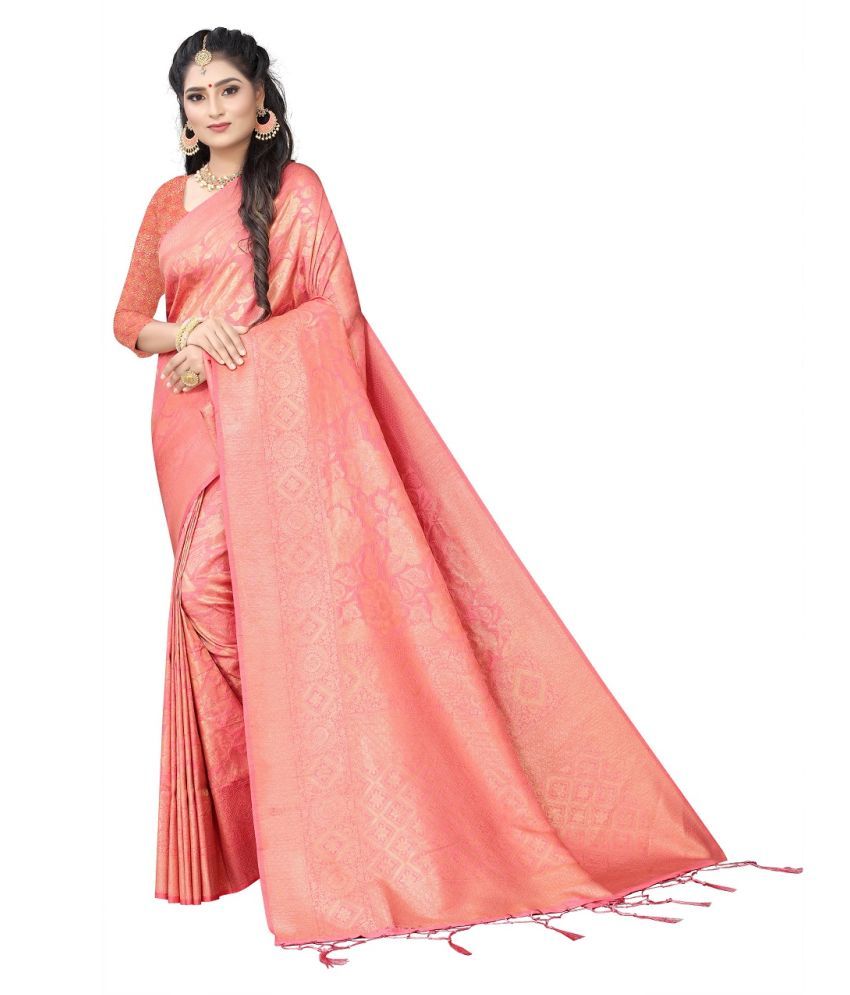 Ridhhi Imperial Pink Banarasi Silk Saree Buy Ridhhi Imperial Pink