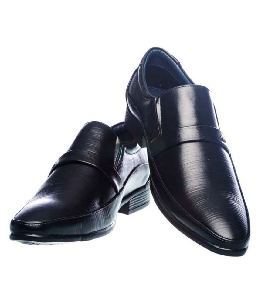 khadims formal black shoes