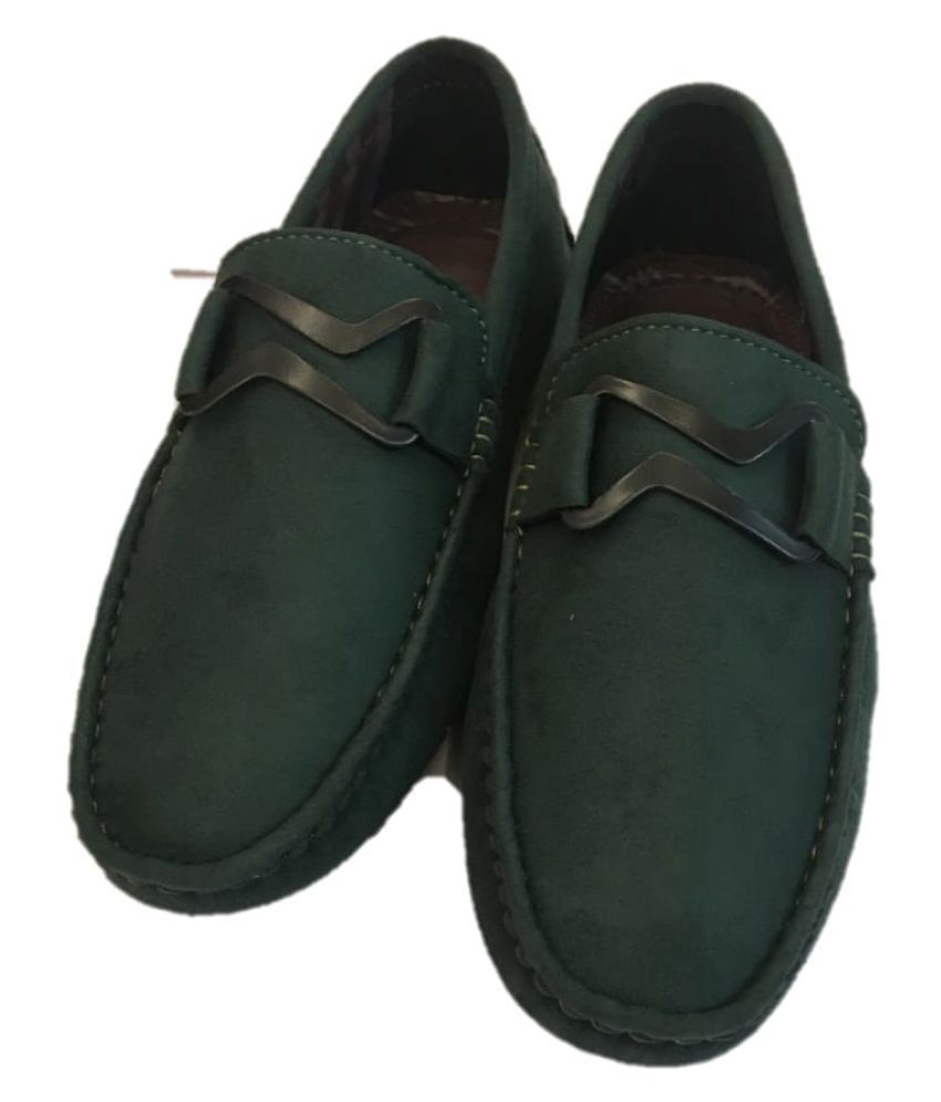 ACCRUE Green Loafers - Buy ACCRUE Green Loafers Online at Best Prices ...