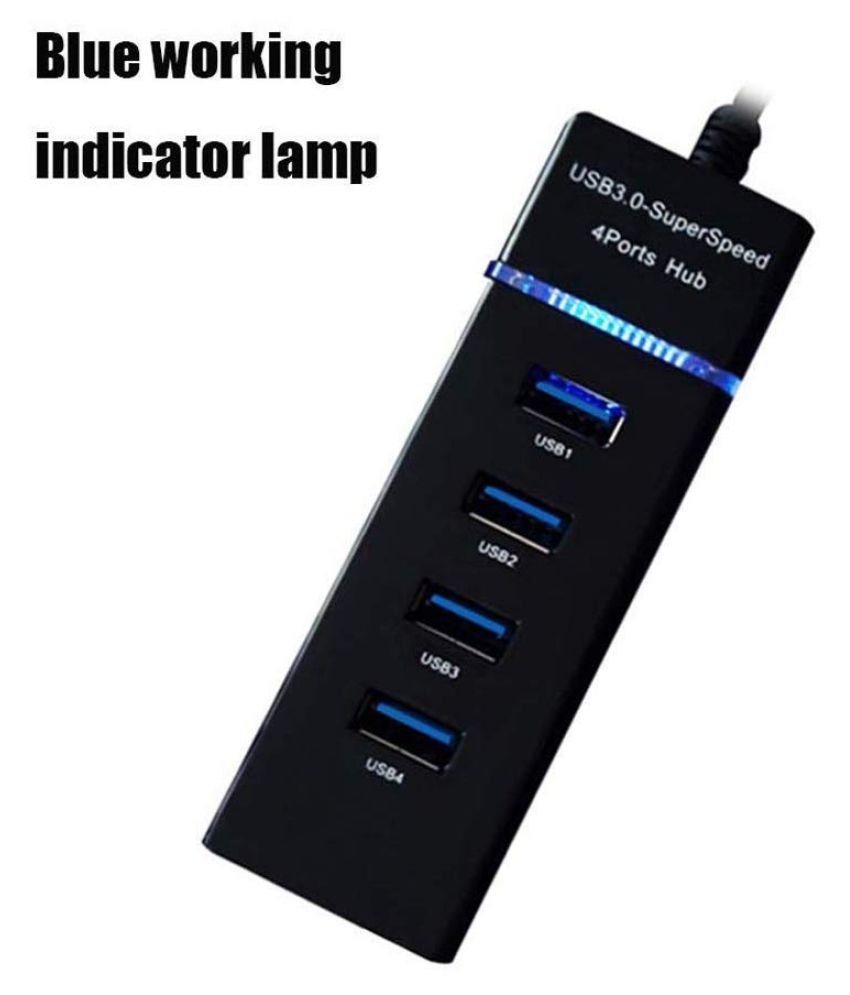 SEC 4 port USB Hub 3.0 SuperSpeed 4 Ports Hub with LED Light