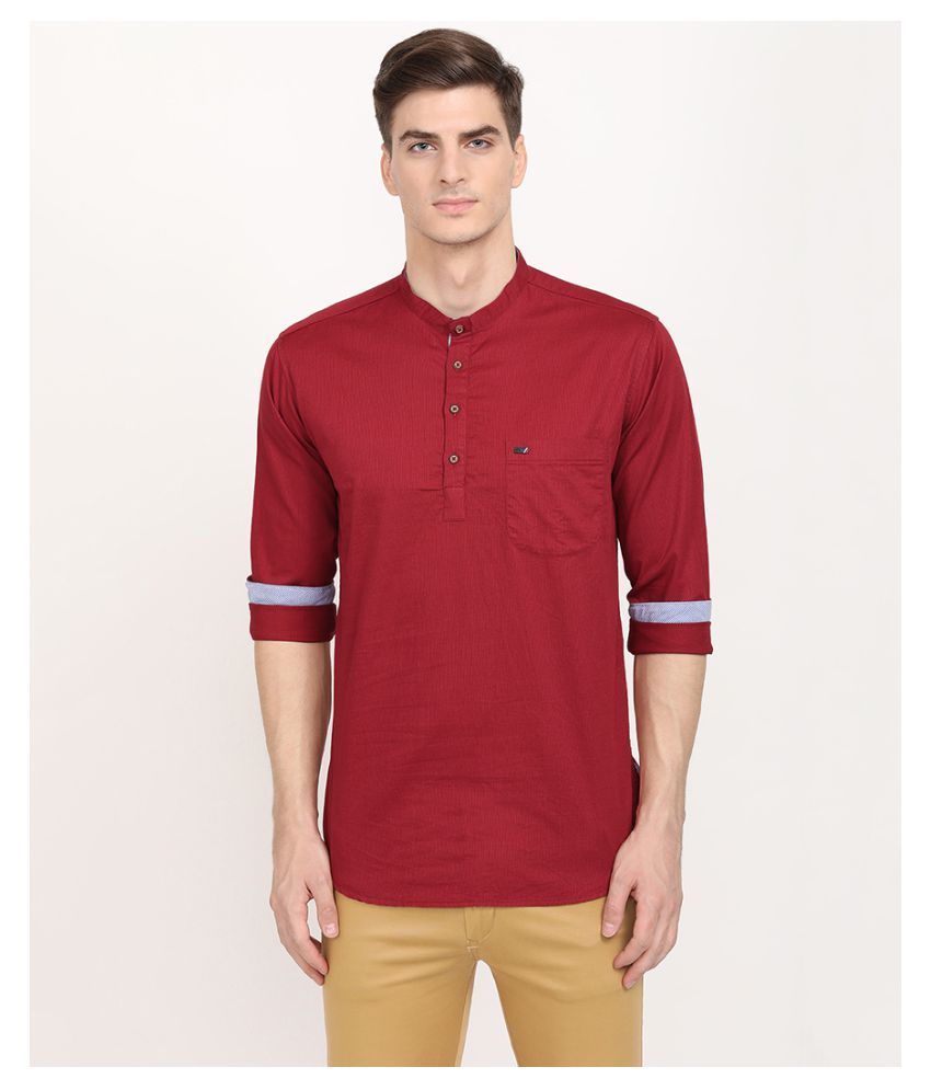 red kurta black pant