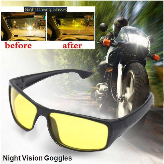 3 Pack Choppers Protective Motorcycle Riding Goggle Glasses Night Driving 