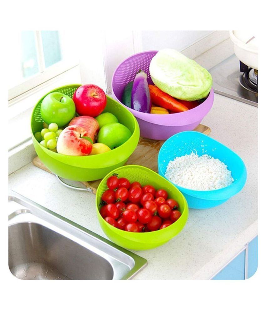 S S Enterprises Rice Pulses Fruits Vegetable Noodles Pasta Washing Bowl