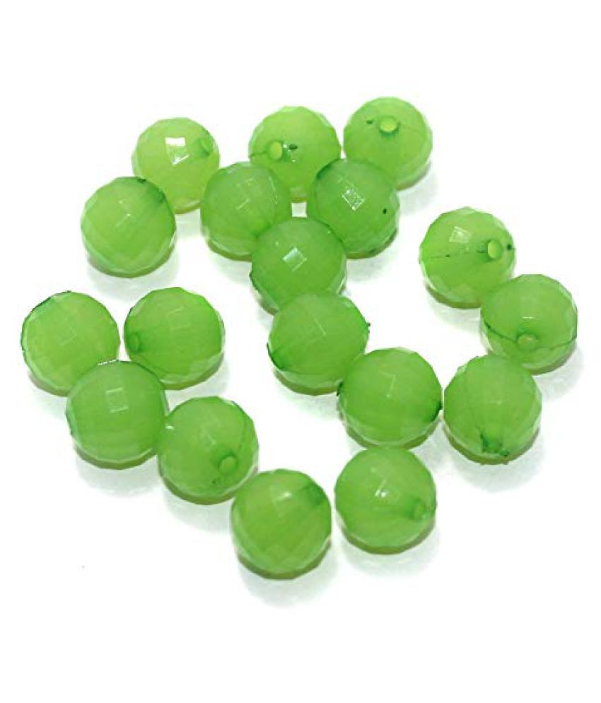 Beadsnfashion Jewellery Making Crystal Faceted Round Beads Light Green ...