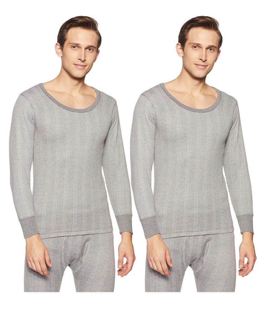     			Dixcy Scott Grey Thermal Upper Pack of 2