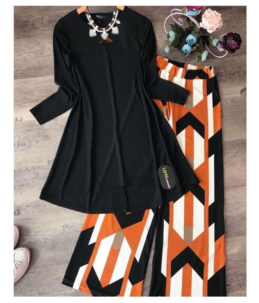black frock style kurti