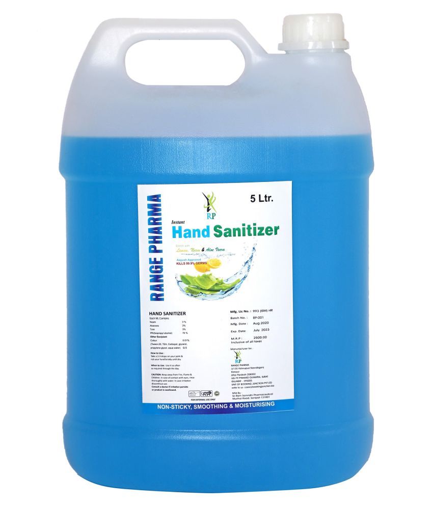 Range Pharma Range Pharma Sanitizers 5000 mL Pack of 1: Buy Range ...