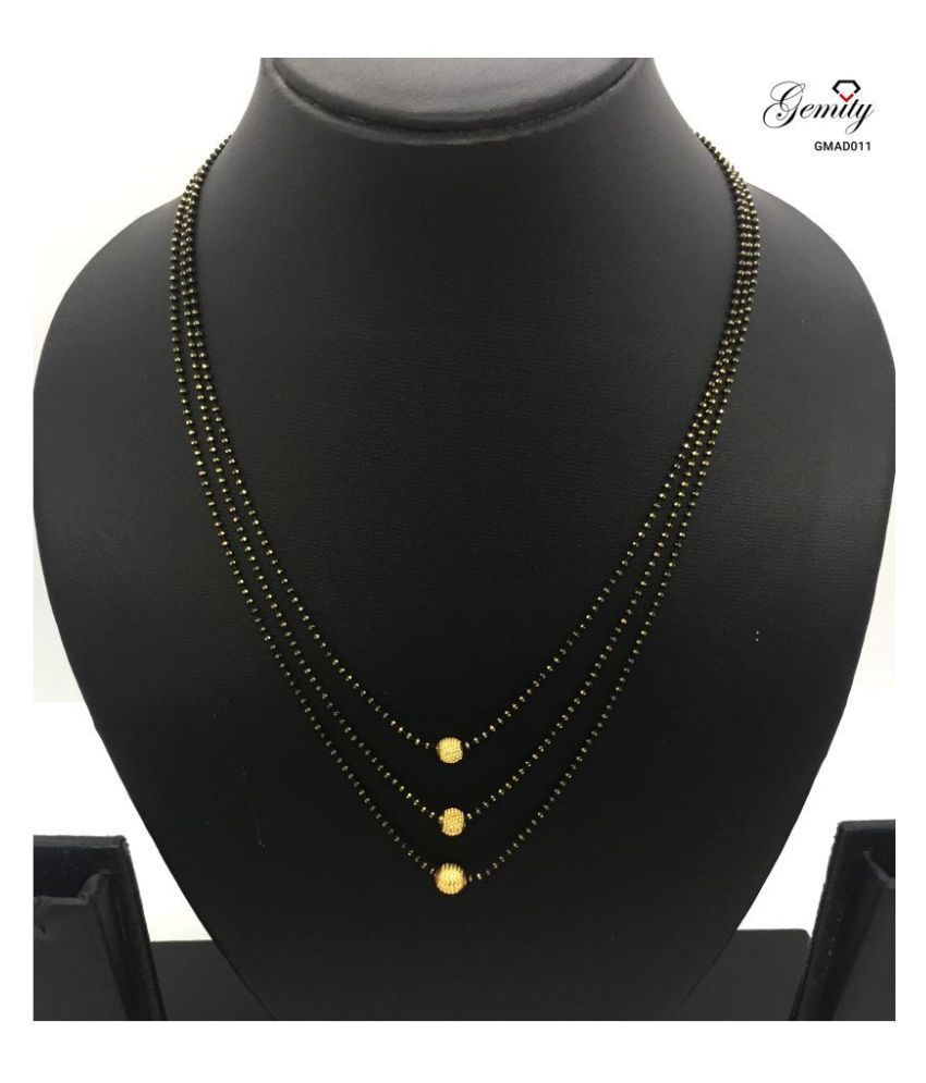 Buy gemity - Black Mangalsutra ( Pack 