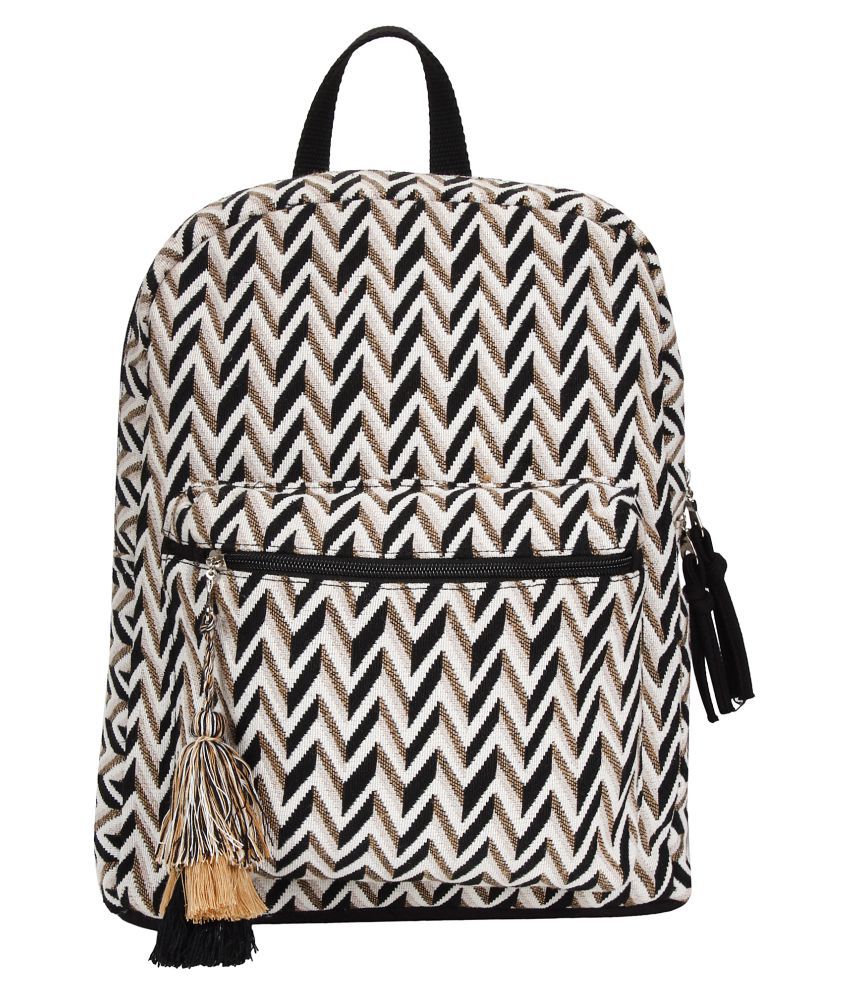     			Anekaant Beige Cotton Backpack