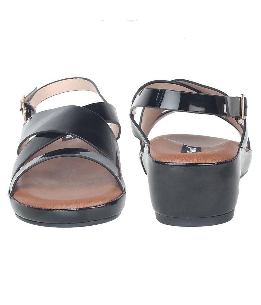 womens black platforms