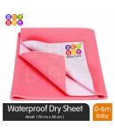 BeyBee Bed Protector Sheet (Small (50cm X 70cm), Salmon Rose)