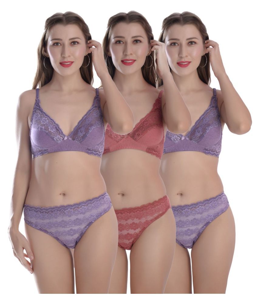 Buy Alishan Lace Bra And Panty Set Online At Bes