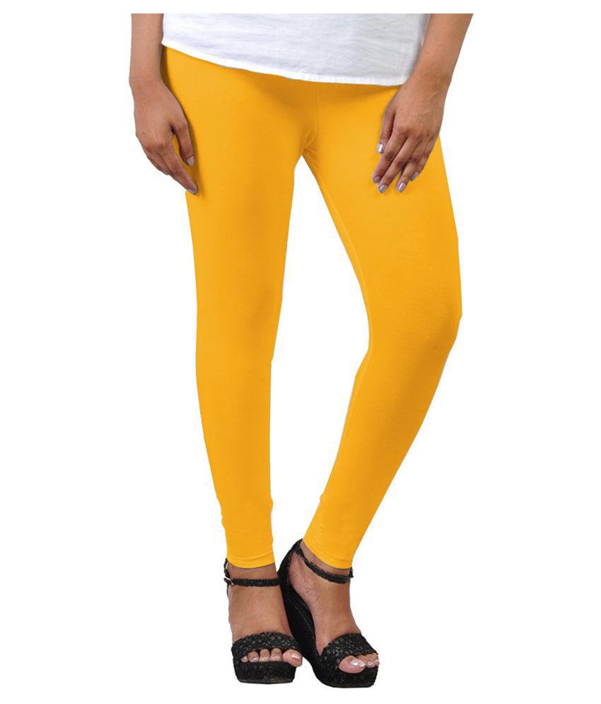 Buy Dollar Women's Missy Pack of 2 Orange and Rama Green Color Combo Pack  Churidar Leggings Online at Best Prices in India - JioMart.