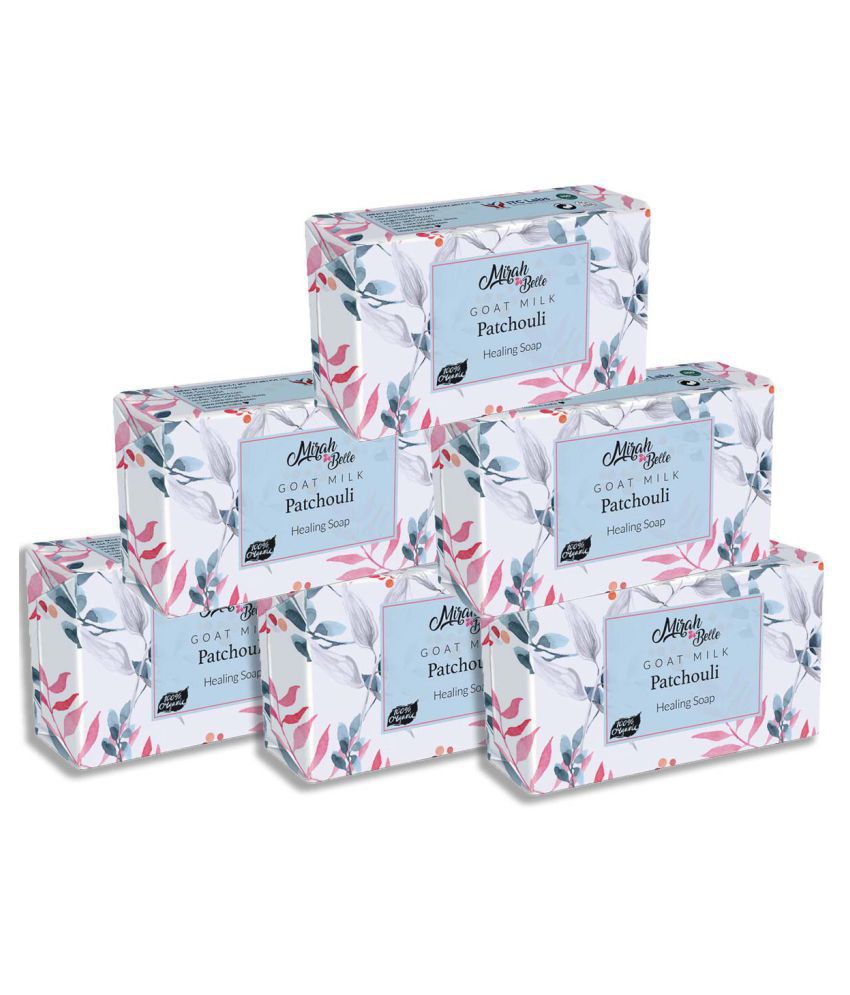     			Mirah Belle Organic Goat Milk, Patchouli Healing Soap 125 g Pack of 6