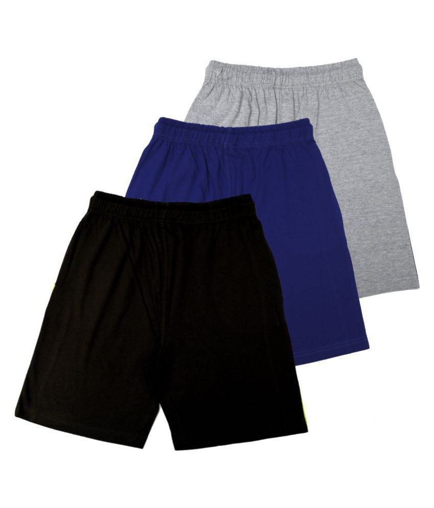 UNIQ BOYS SHORTS WITH ZIP POCKET CONTRAST PANEL AND HD PRINT Pack Of   UNIQ BOYS SHORTS WITH ZIP SDL184816692 2 81c8c 