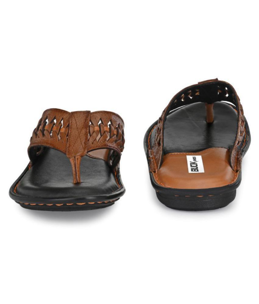 bucik tan leather slippers