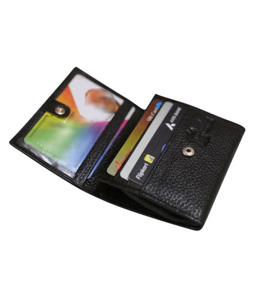     			STYLE SHOES Leather Black Atm, Visiting , Credit Card Holder, Pan Card/ID Card Holder , Pocket wallet Genuine Accessory for Men and Women