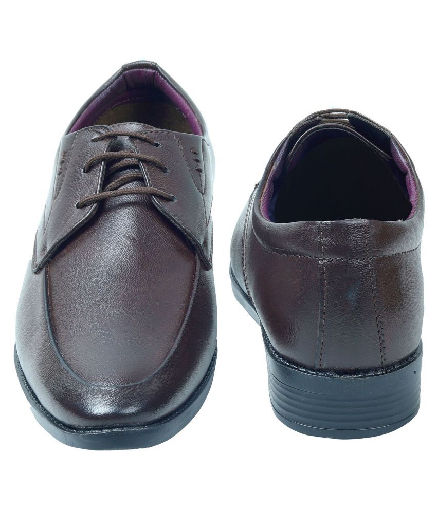 AASH POSH Derby Non-Leather Brown Formal Shoes Price in India- Buy AASH ...
