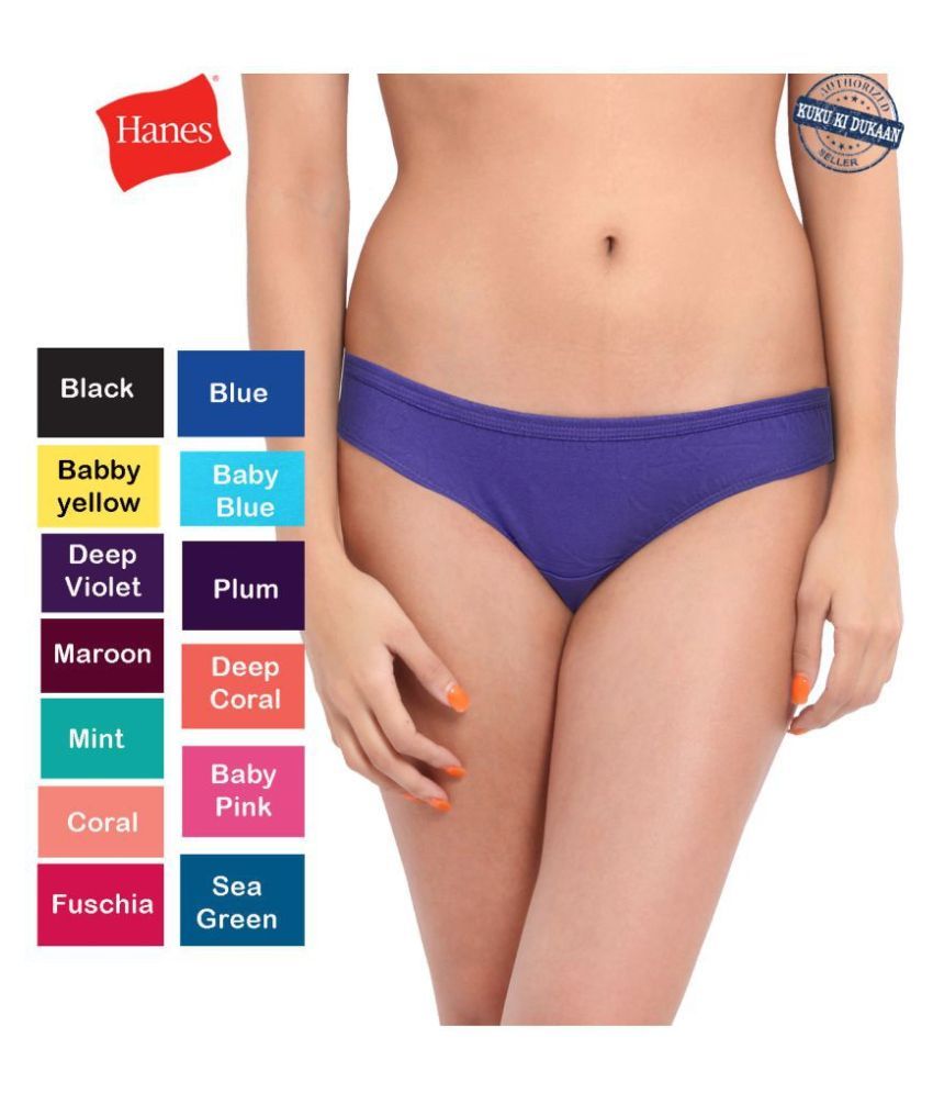     			Hanes Cotton Bikini Panties