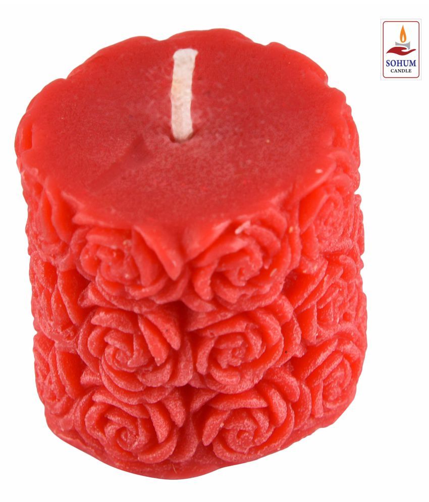 SOHUM CANDLE Red Wax Tea Light Pack of 6 Buy SOHUM CANDLE Red Wax