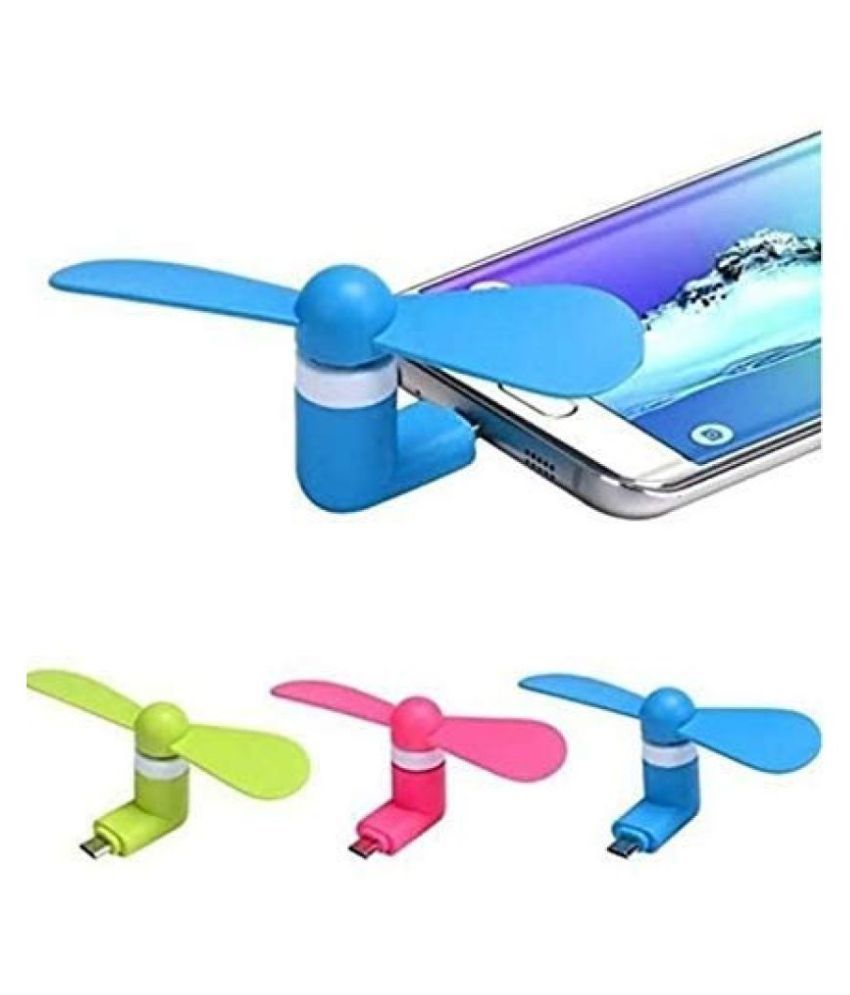 ELECTRA USB OTG MICRO FAN FOR ALL ANDROID PHONE amp; LAPTOP PACK OF 2
