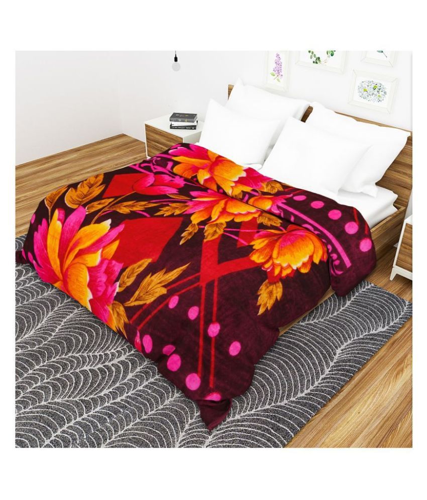 kuber associates Double Mink Floral Blanket Buy kuber associates