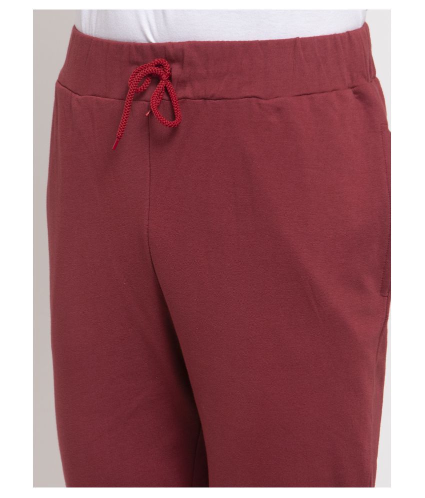 maroon womens joggers