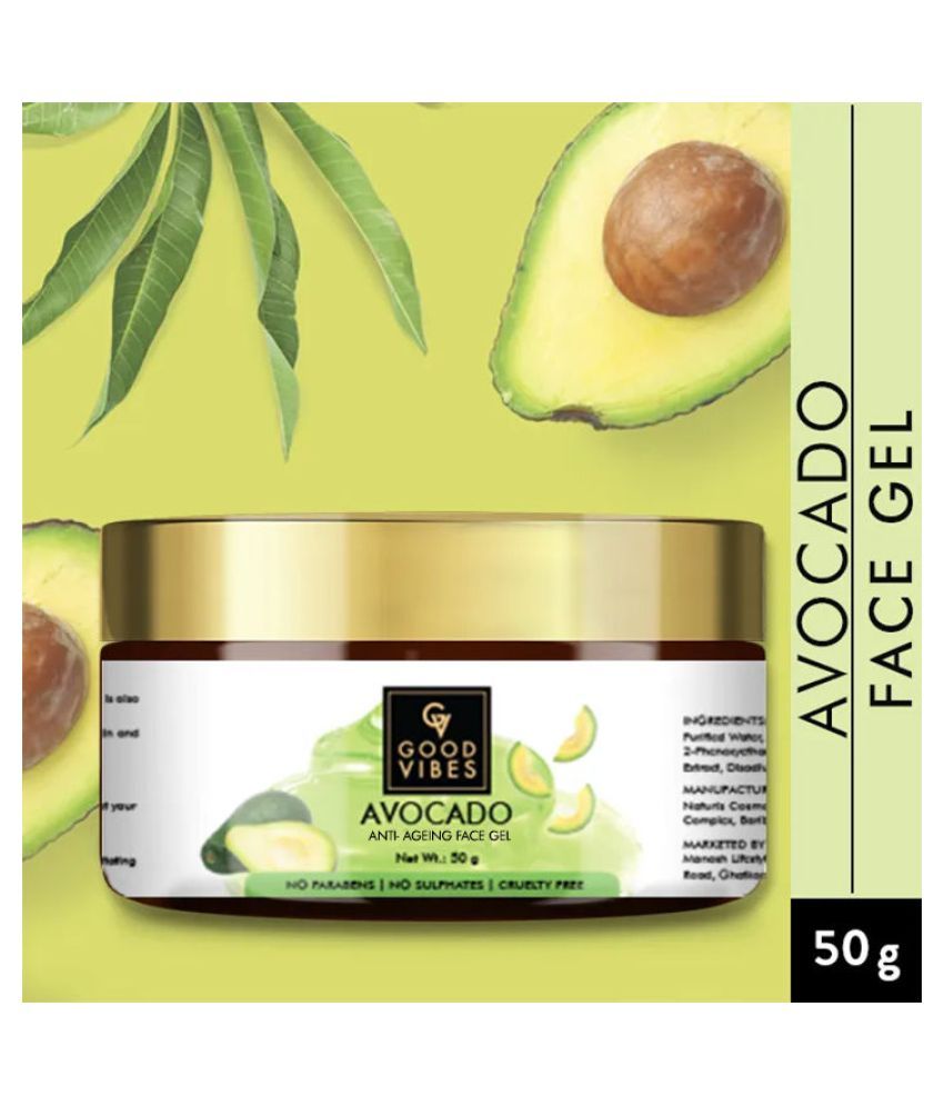 Good Vibes Anti-Ageing Face Gel - Avocado (50 g): Buy Good Vibes Anti ...