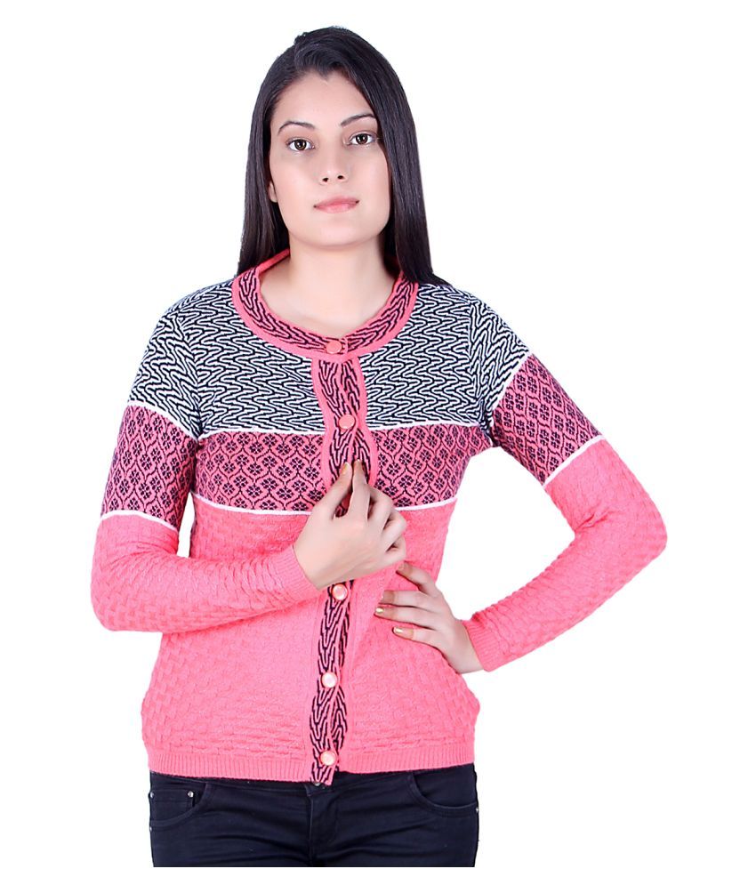     			Ogarti Pink Round Neck Sweater Single