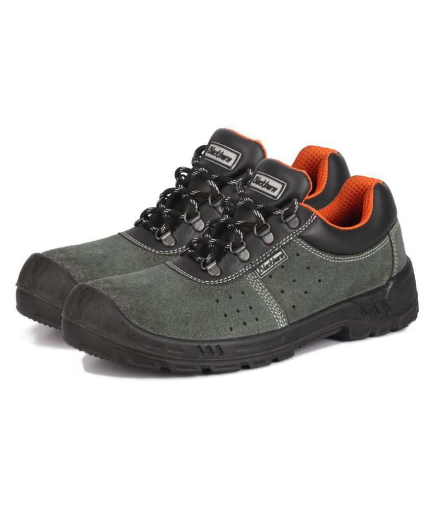 Buy BlackBurn Derby Grey Safety Shoes Online at Low Price in India