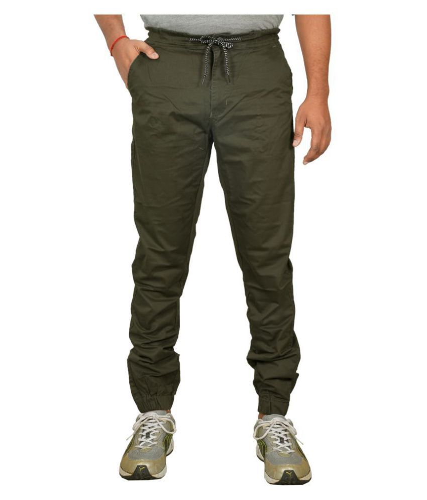 military green joggers