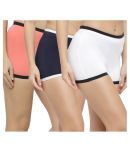 N-Gal Pack of 3 Cotton Women's Boy Shorts ( Multi Color )