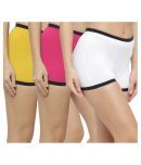 N-Gal Pack of 3 Cotton Women's Boy Shorts ( Multi Color )