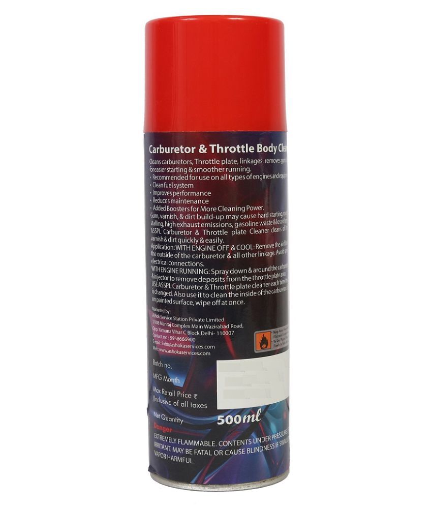 Carburetor & Throttle Body cleaner Air Intake and Carburetor Choke Fuel