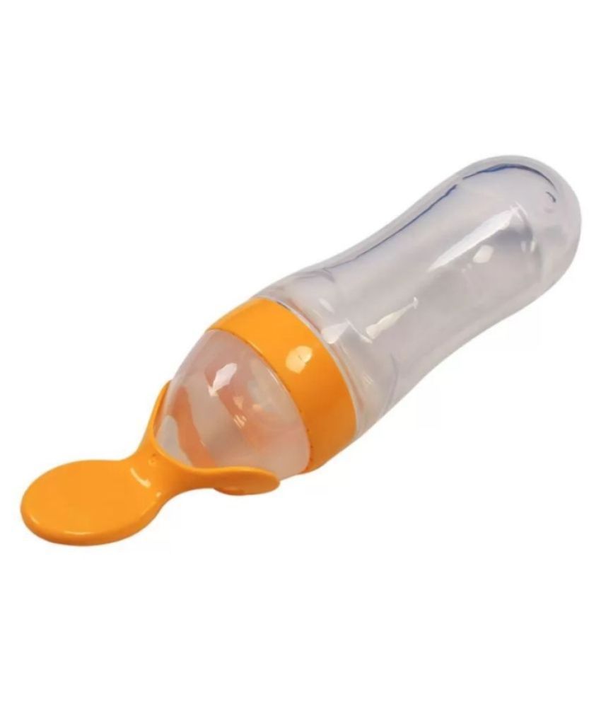 CHILD CHIC BPA Free Squeeze Style Bottle Feeder with Dispensing Spoon for Infant Newborn Toddler