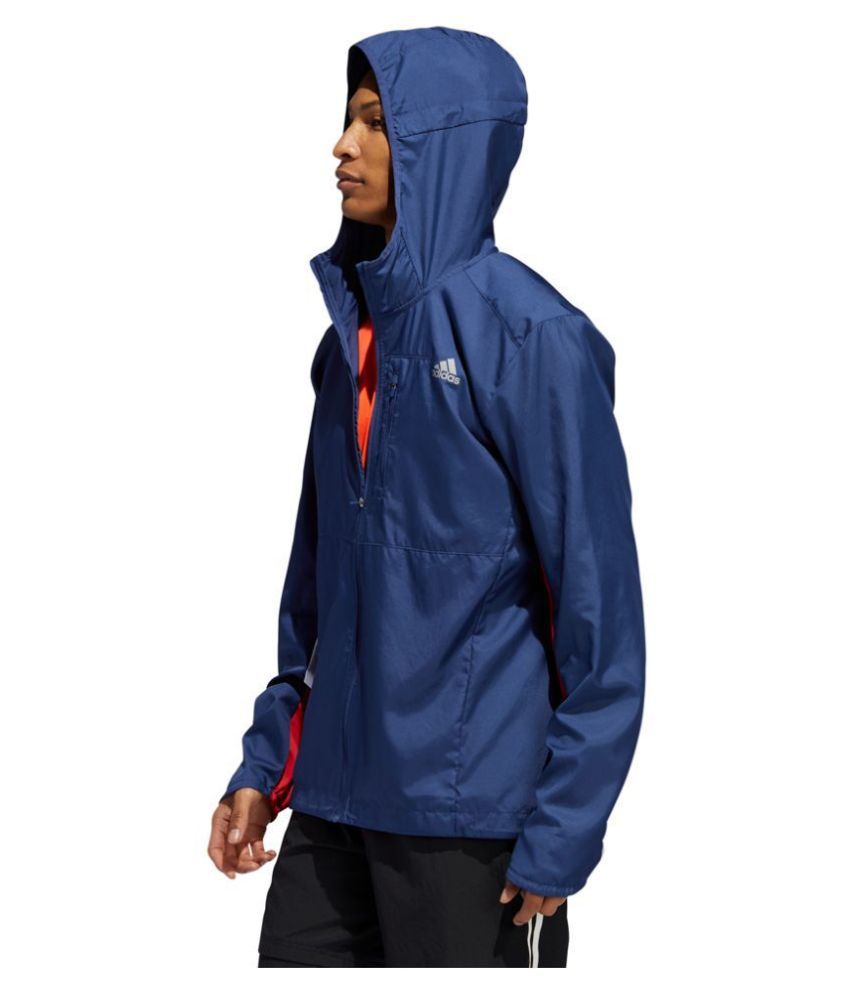Adidas Blue Polyester Jacket Buy Adidas Blue Polyester Jacket Online