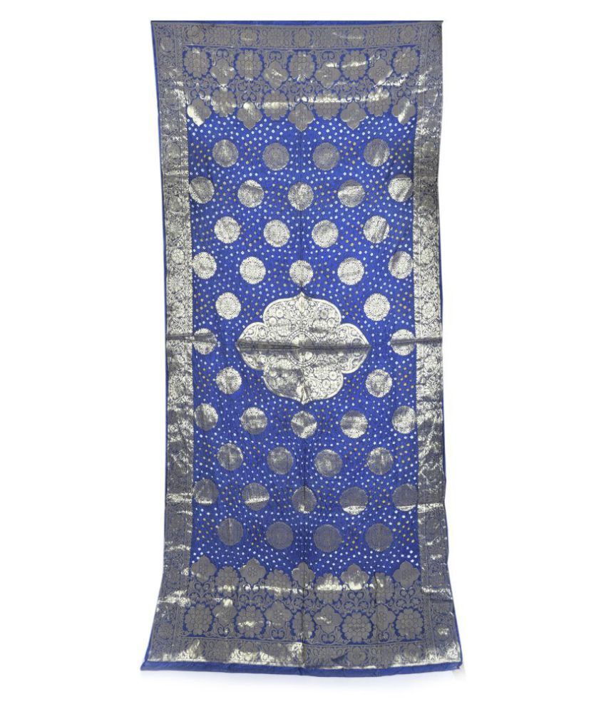     			Apratim Blue Banarasi Silk Dupatta