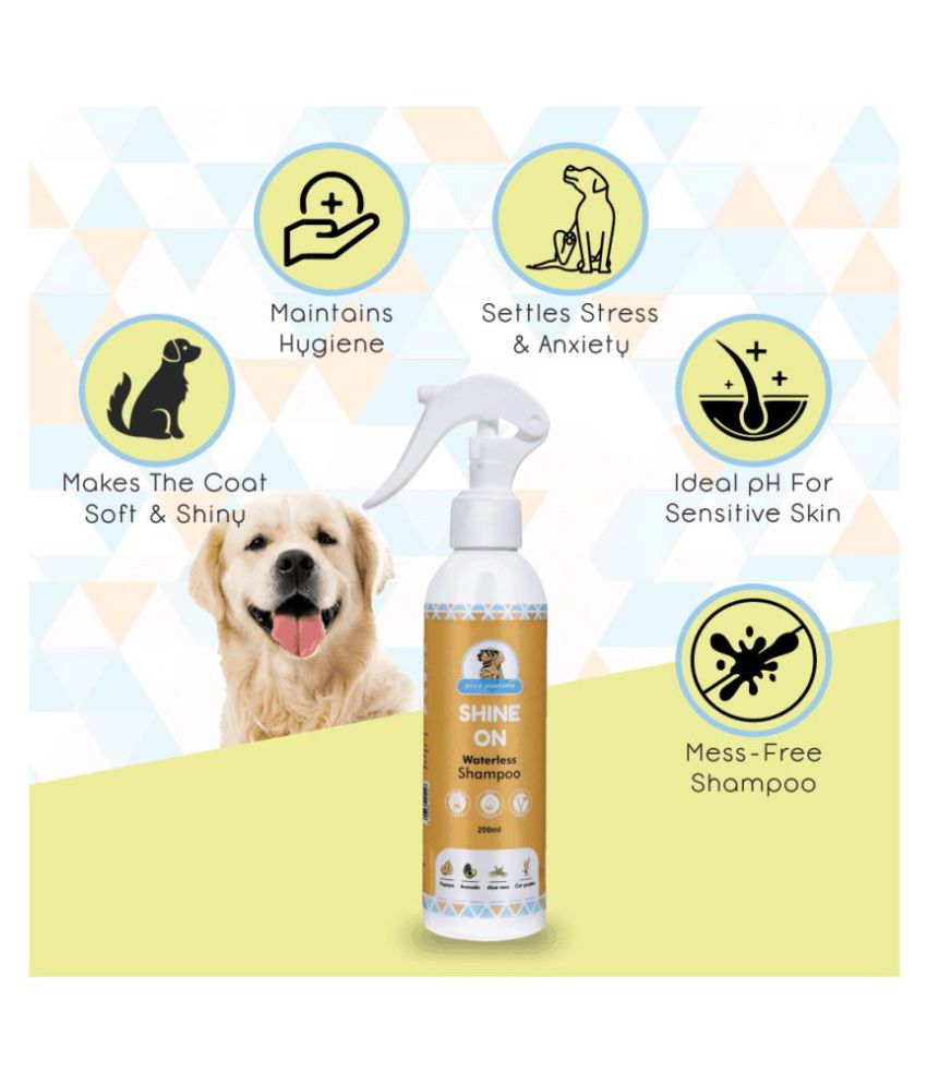 Papa Pawsome Shine On, Dry Shampoo for Dogs' Soft and Shiny Coat