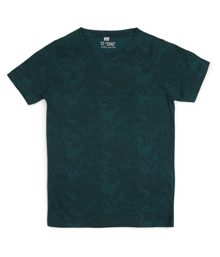     			Urbano Juniors Pack of 1 Boys Cotton T-Shirt ( Dark Green )